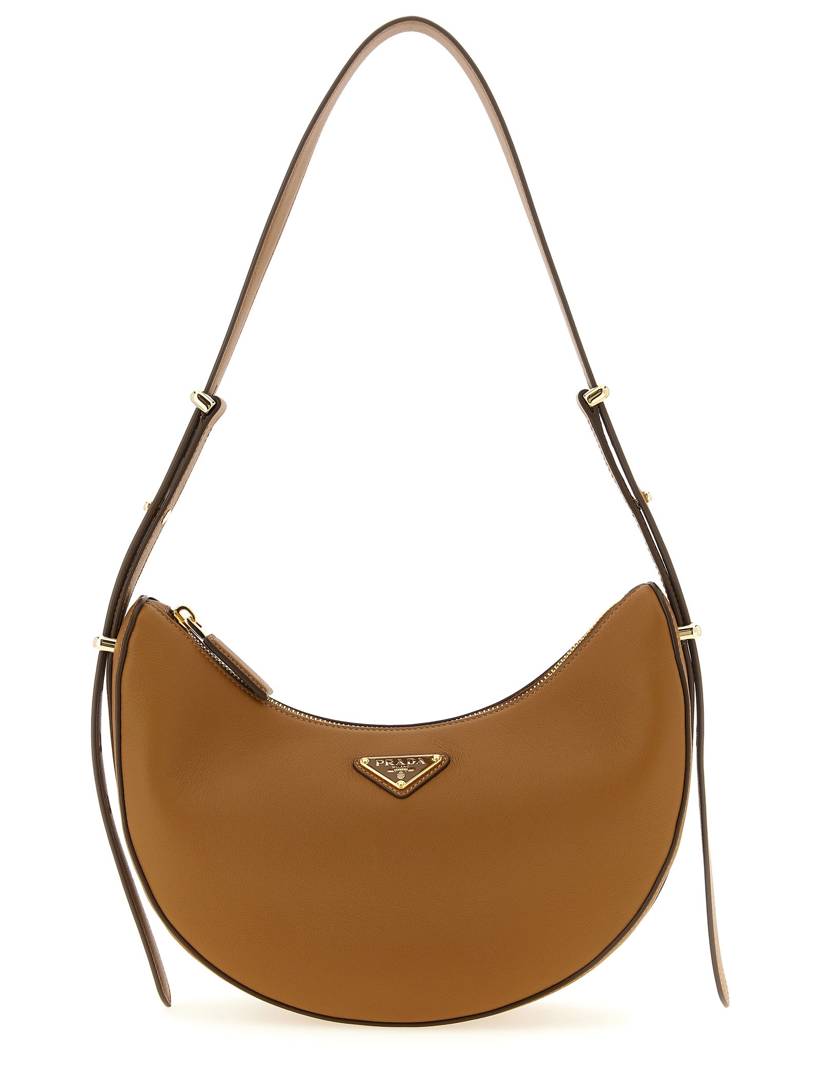 Prada Brown Calfskin Shoulder Bag