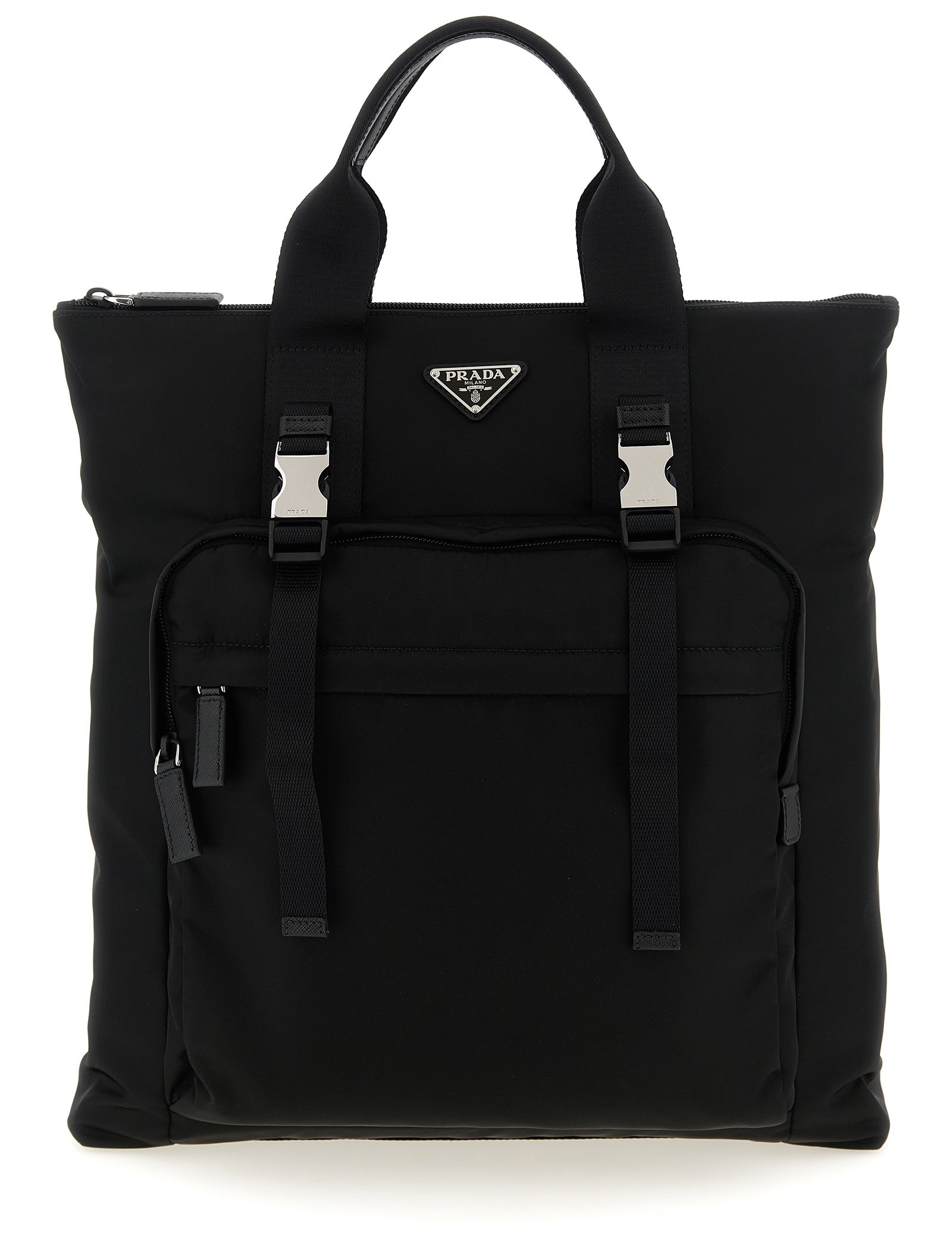 Prada Black Recycled Polyamide Tote Bag
