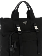 Prada Black Recycled Polyamide Tote Bag