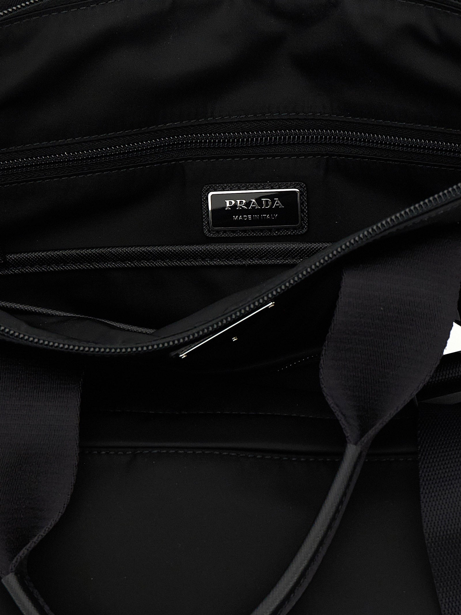 Prada Black Recycled Polyamide Tote Bag