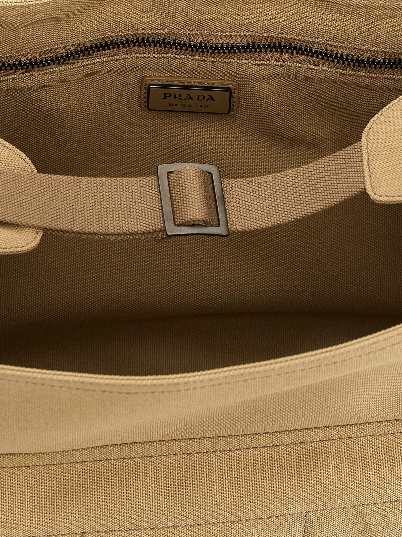 Prada Beige Cotton Crossbody Bag