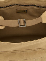 Prada Beige Cotton Crossbody Bag