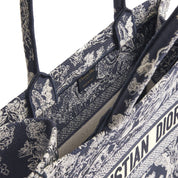 Dior Blue and Ecru Cotton Tote Bag
