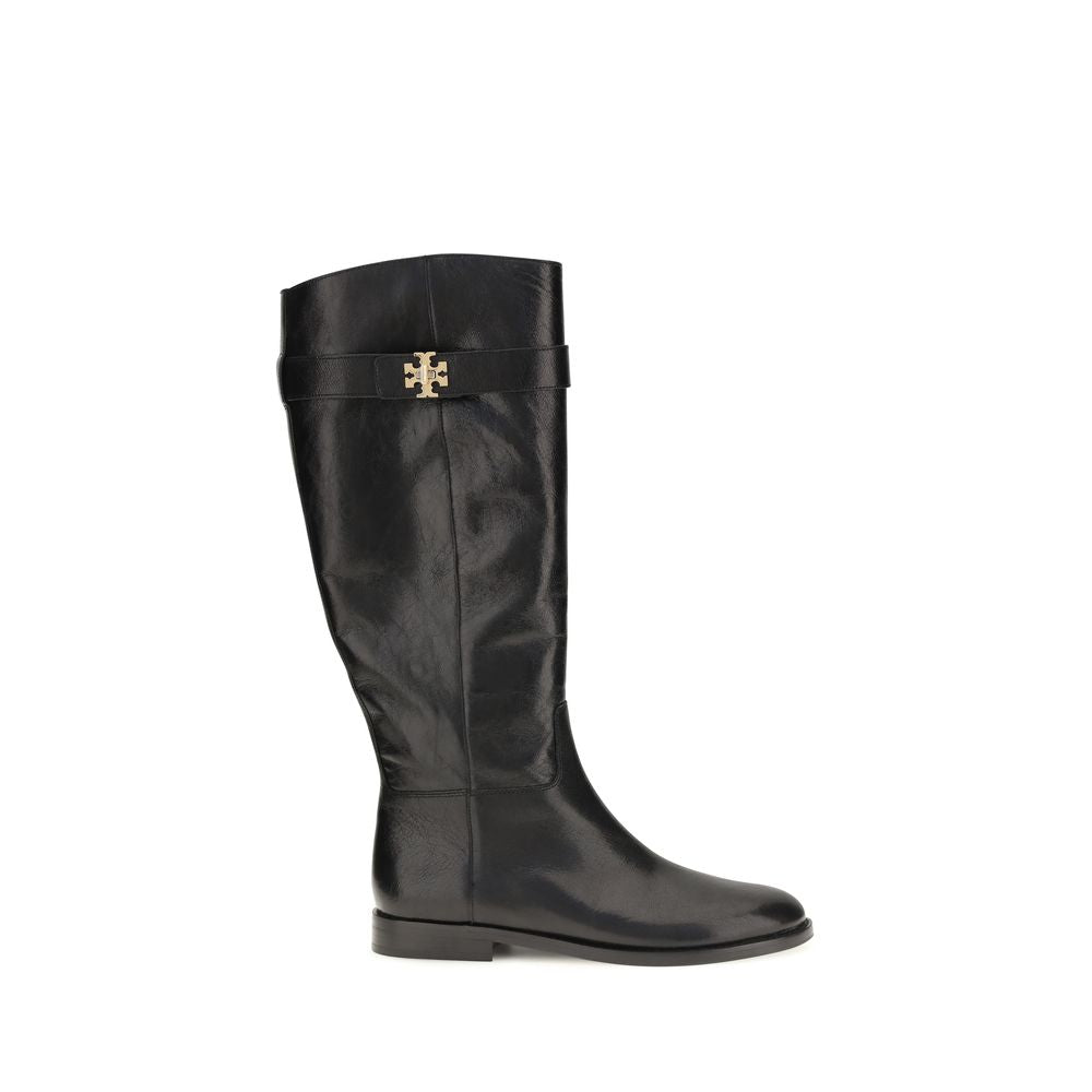 Tory Burch Black Calf Leather Ankle Boots