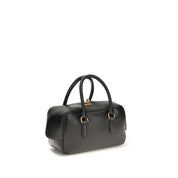 Balenciaga Black Lambskin Bowling Handbags