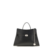 Alexander McQueen Black Calf Leather Shoulder Bag