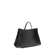 Alexander McQueen Black Calf Leather Shoulder Bag