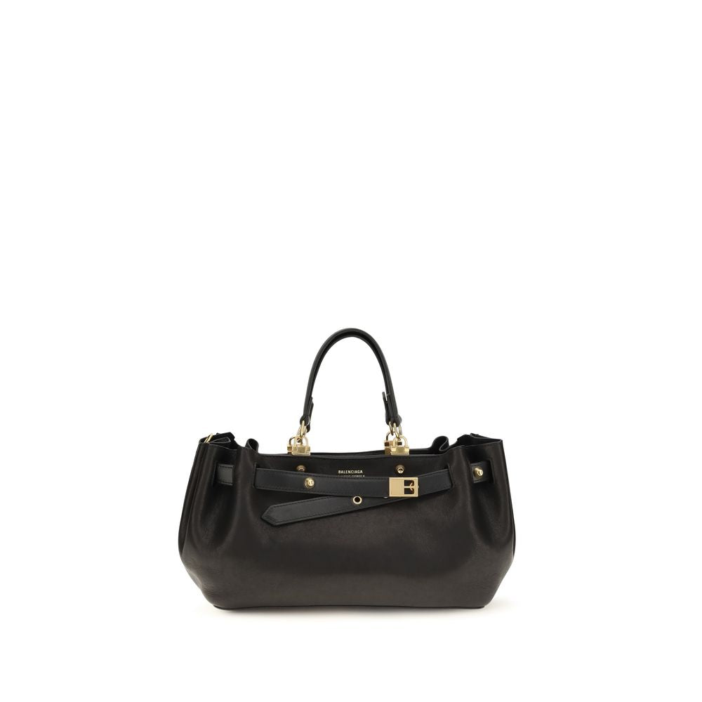 Balenciaga Black Calf Leather Tote Bag