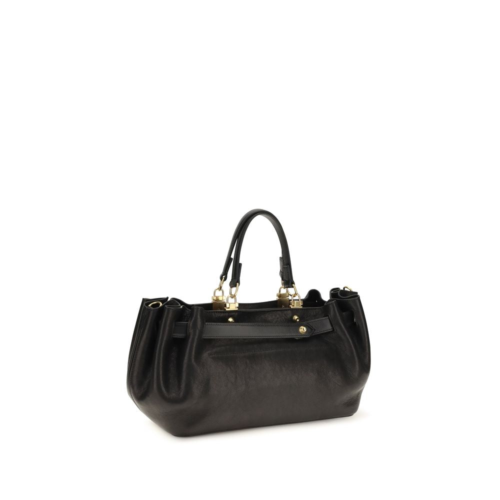 Balenciaga Black Calf Leather Tote Bag