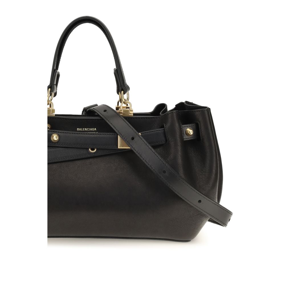 Balenciaga Black Calf Leather Tote Bag