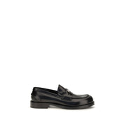 Dolce & Gabbana Black Calf Leather Loafers