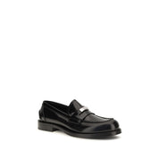 Dolce & Gabbana Black Calf Leather Loafers