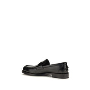 Dolce & Gabbana Black Calf Leather Loafers