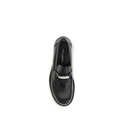 Dolce & Gabbana Black Calf Leather Loafers
