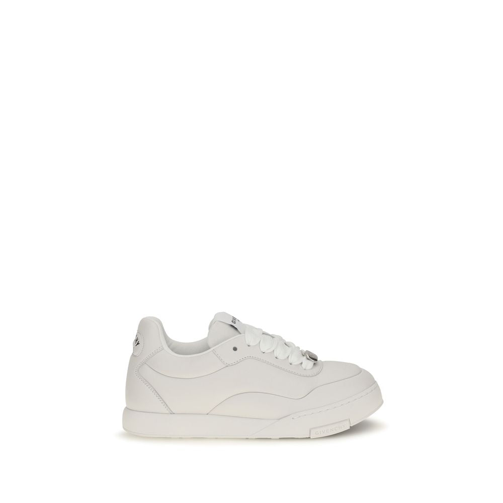 Givenchy White Lambskin Nappa Low Top Sneakers
