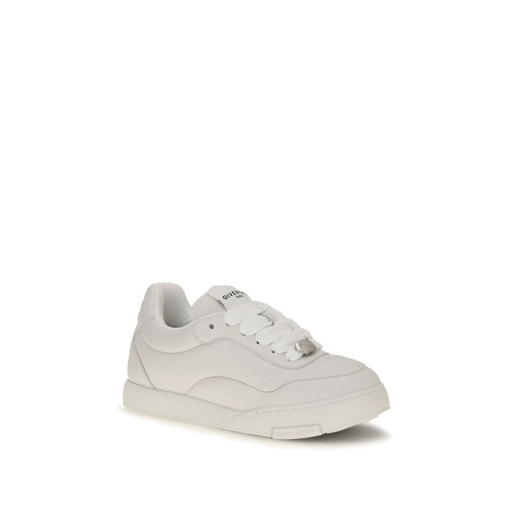 Givenchy White Lambskin Nappa Low Top Sneakers