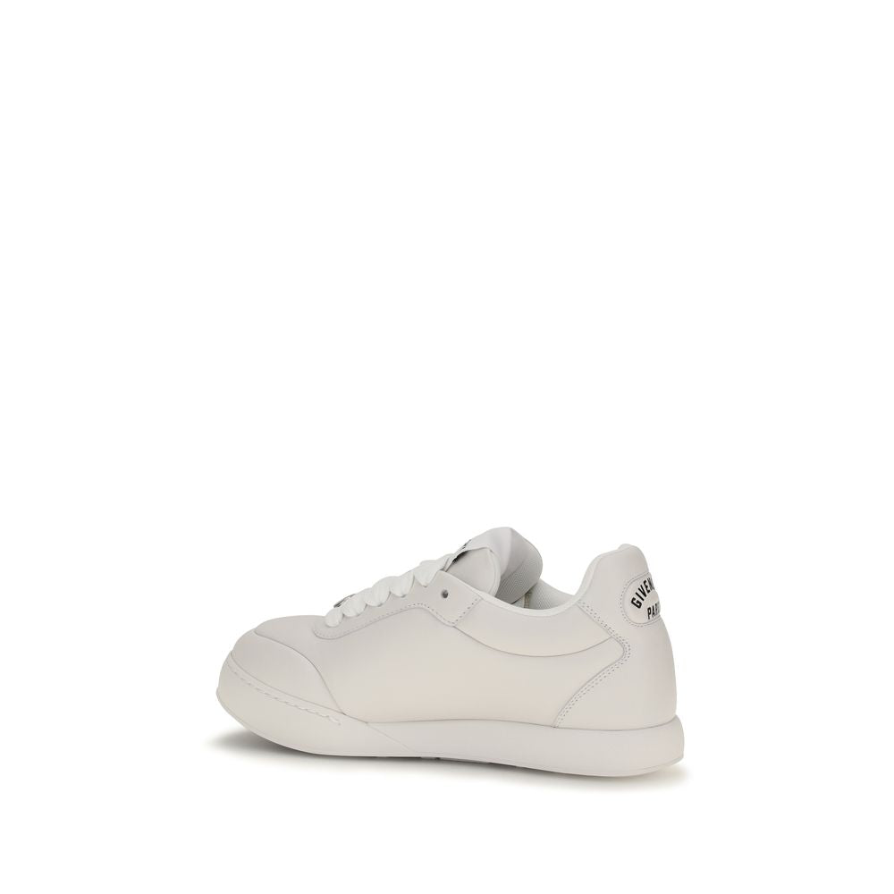 Givenchy White Lambskin Nappa Low Top Sneakers