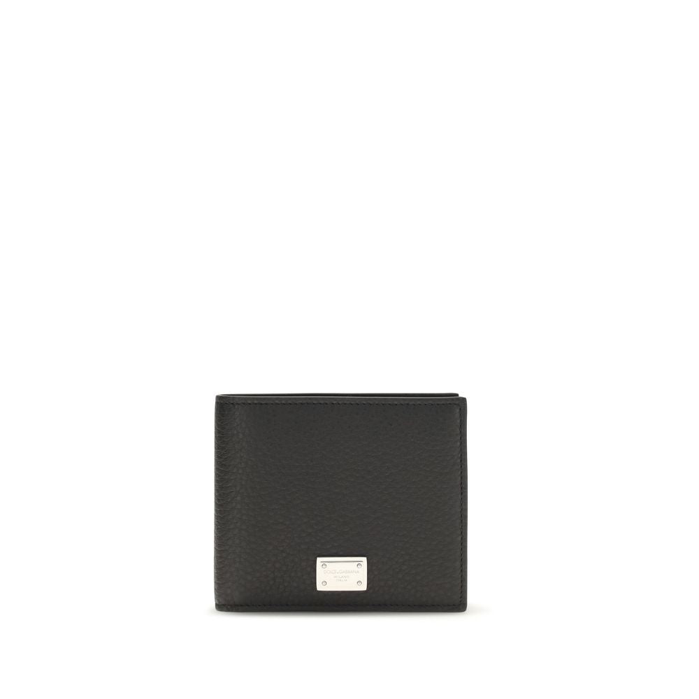 Dolce & Gabbana Black Calf Leather Wallets