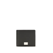 Dolce & Gabbana Black Calf Leather Wallets