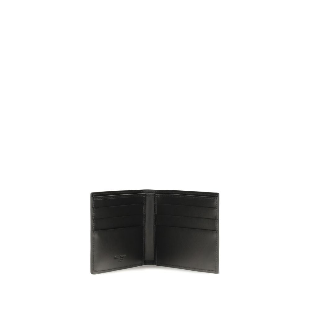 Dolce & Gabbana Black Calf Leather Wallets