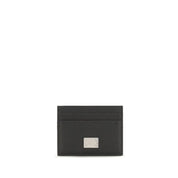 Dolce & Gabbana Black Calf Leather Card Holder
