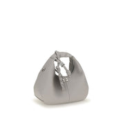 Ganni Gray Polyester Mini Hobo Crossbody Bag