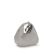Ganni Gray Polyester Mini Hobo Crossbody Bag
