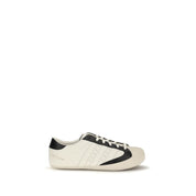 Y-3 White Calf Leather Low Top Sneakers