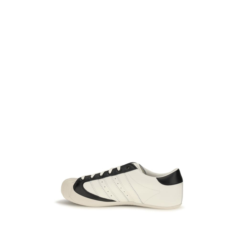 Y-3 White Calf Leather Low Top Sneakers