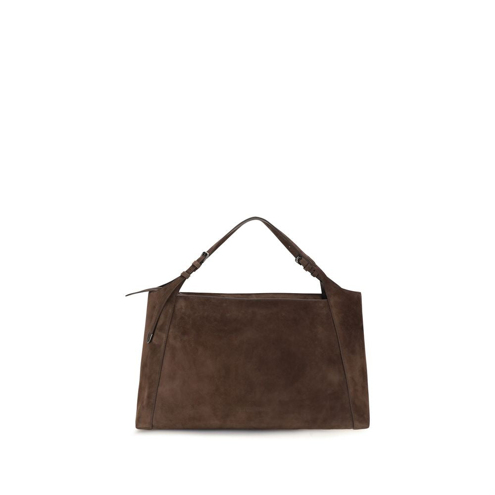 Brunello Cucinelli Brown Suede Shoulder Bag