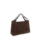 Brunello Cucinelli Brown Suede Shoulder Bag