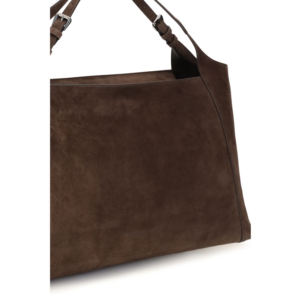 Brunello Cucinelli Brown Suede Shoulder Bag