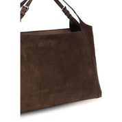 Brunello Cucinelli Brown Suede Shoulder Bag