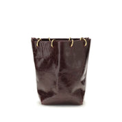 Benedetta Bruzziches Brown Calf Leather Bucket Bag