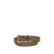 Brunello Cucinelli Brown Suede Belt