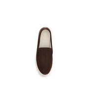 Brunello Cucinelli Bordeaux Calf Leather Loafers