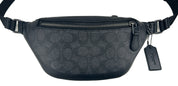 COACH Black/Charcoal PVC Fanny Belt Bag