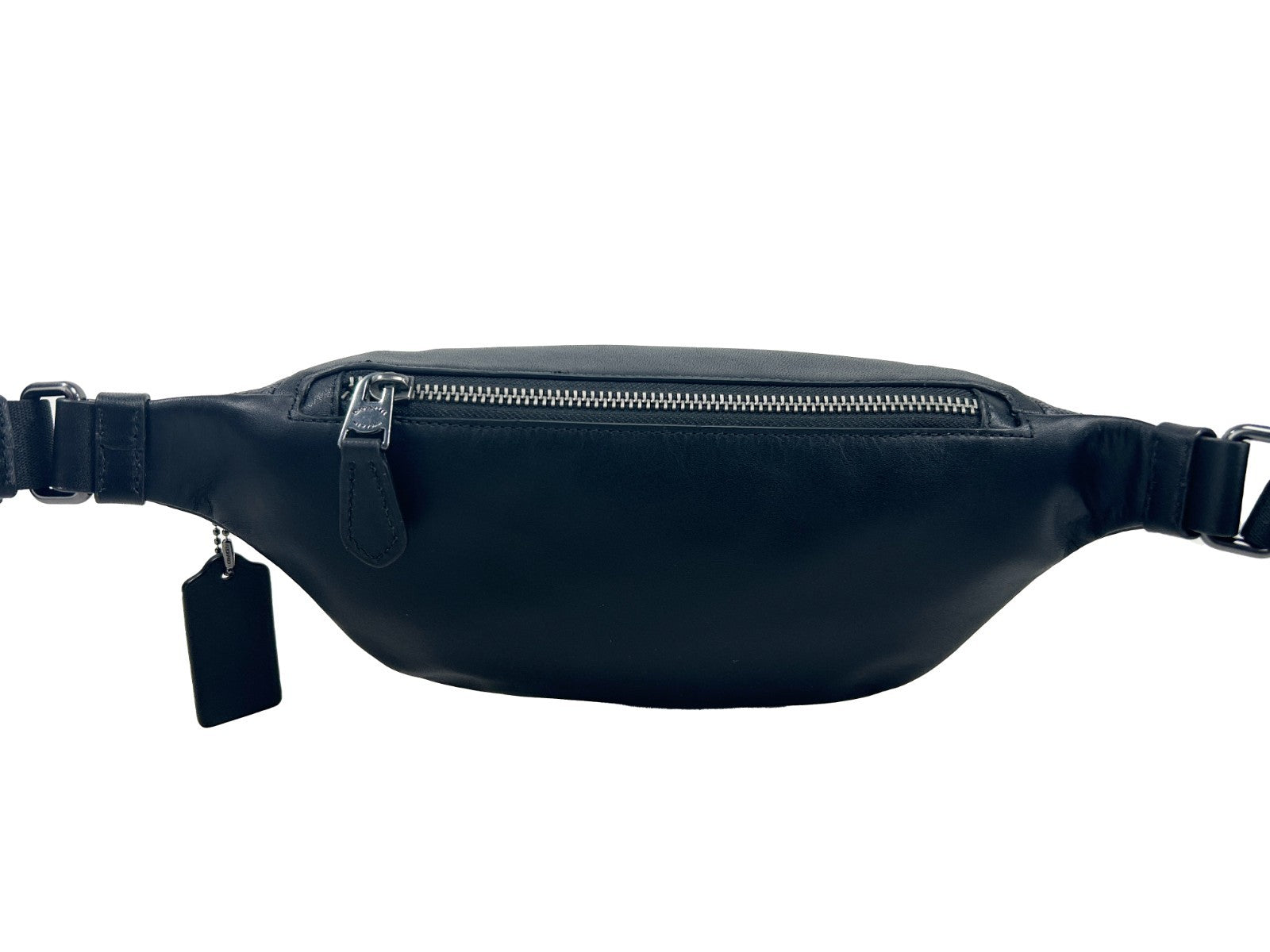 COACH Black/Charcoal PVC Fanny Belt Bag