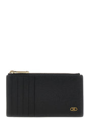 Ferragamo Black Calfskin Cardholder