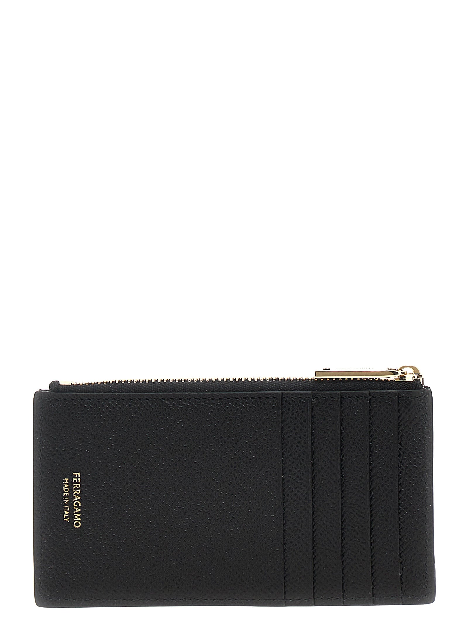 Ferragamo Black Calfskin Cardholder