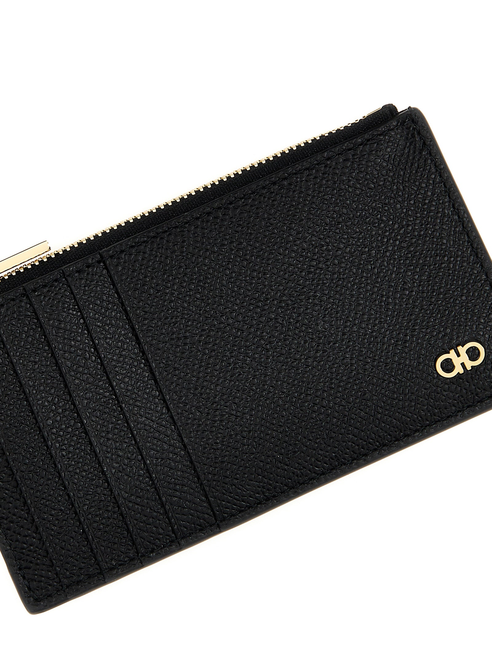 Ferragamo Black Calfskin Cardholder