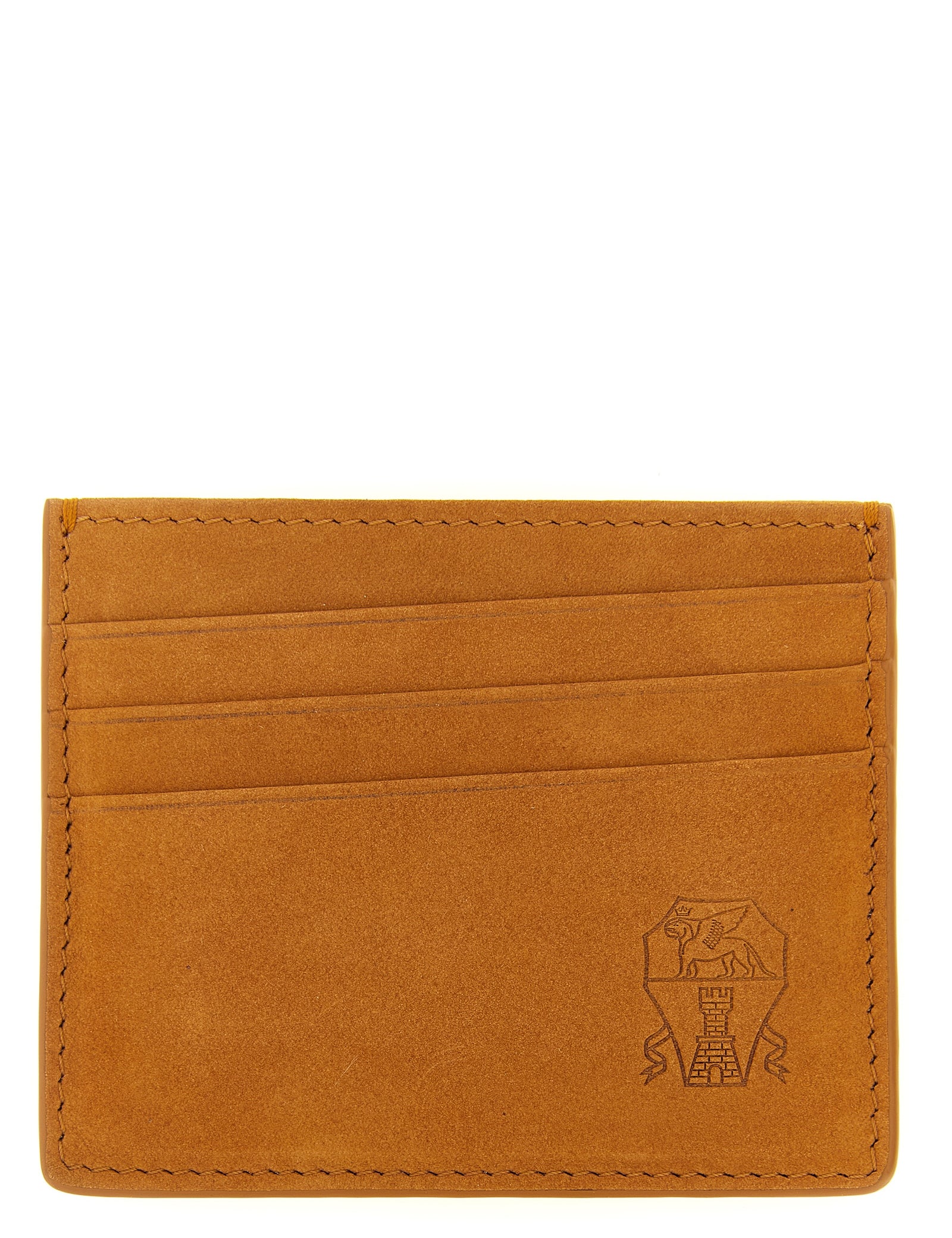 Brunello Cucinelli Brown Calfskin Cardholder