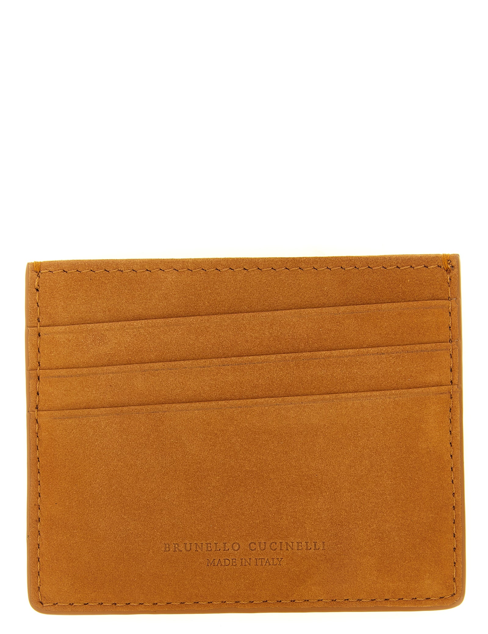 Brunello Cucinelli Brown Calfskin Cardholder