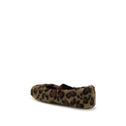 Moon Boot Brown Polyester Leopard Ballet Flats