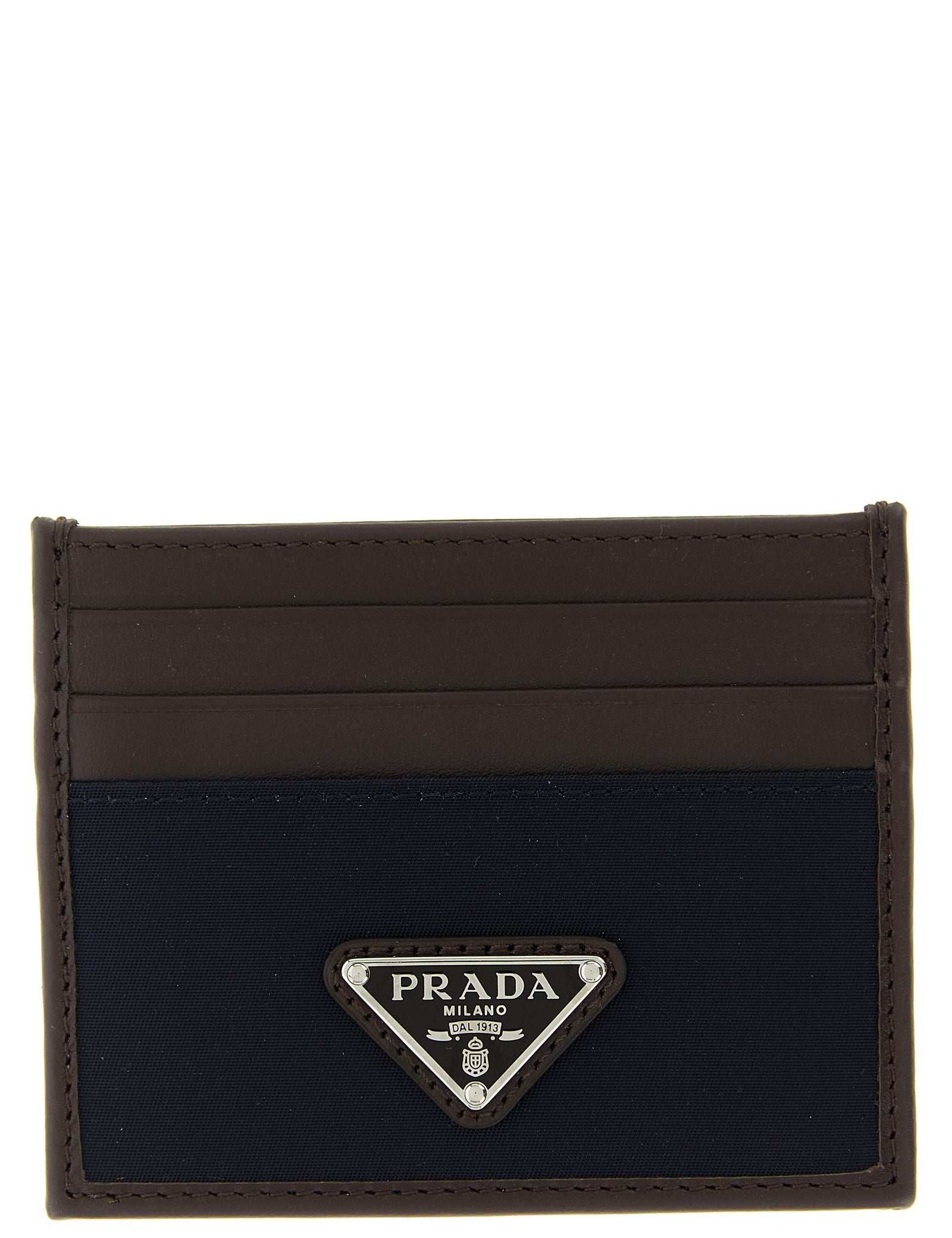 Prada Blue Recycled Polyamide Cardholder
