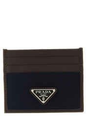 Prada Blue Recycled Polyamide Cardholder