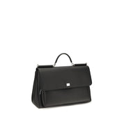 Dolce & Gabbana Black Calf Leather Shoulder Bag