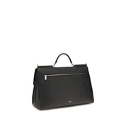 Dolce & Gabbana Black Calf Leather Shoulder Bag