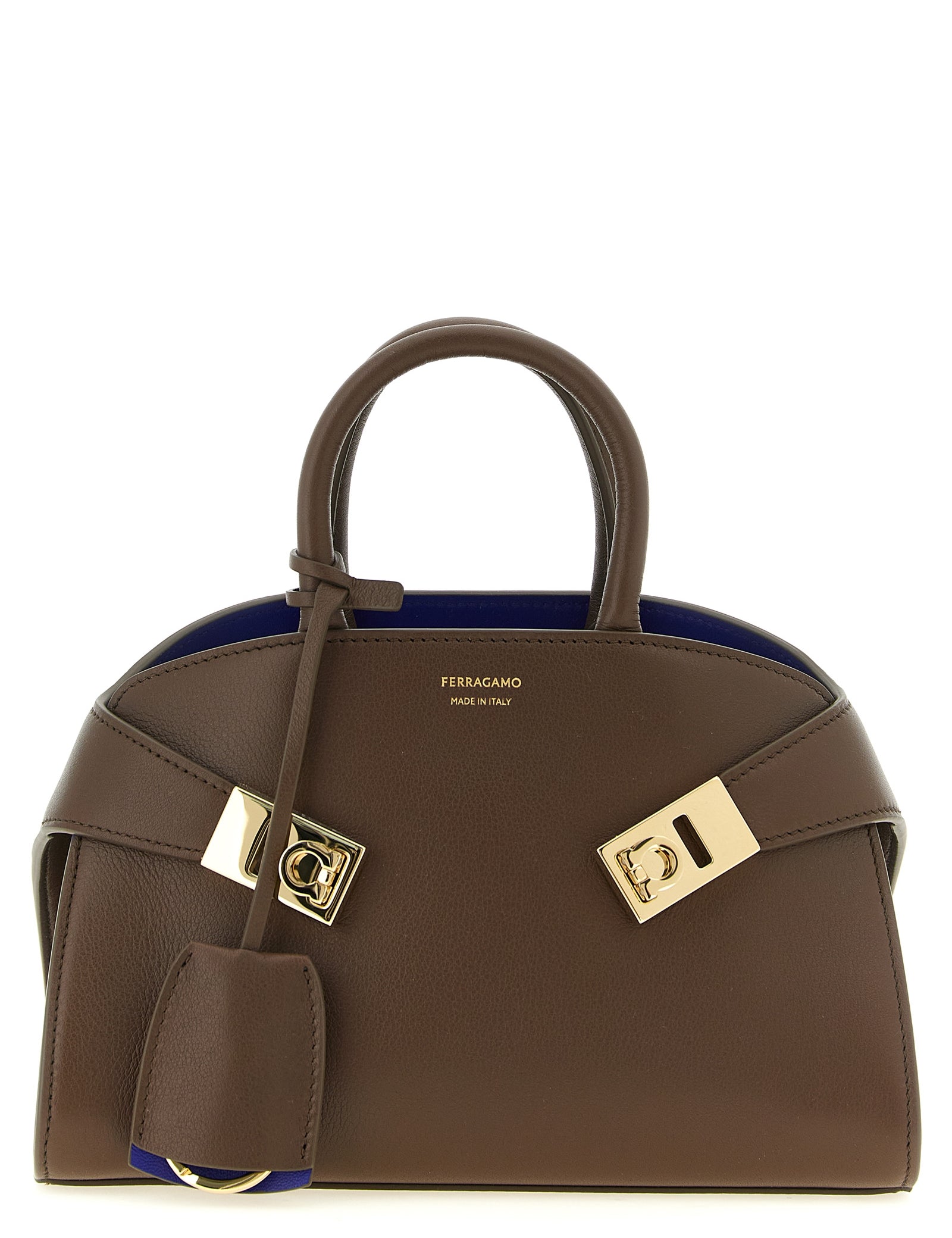 Ferragamo Brown Calfskin Handbag
