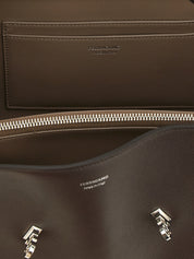 Ferragamo Dark Brown Calfskin Shoulder Bag
